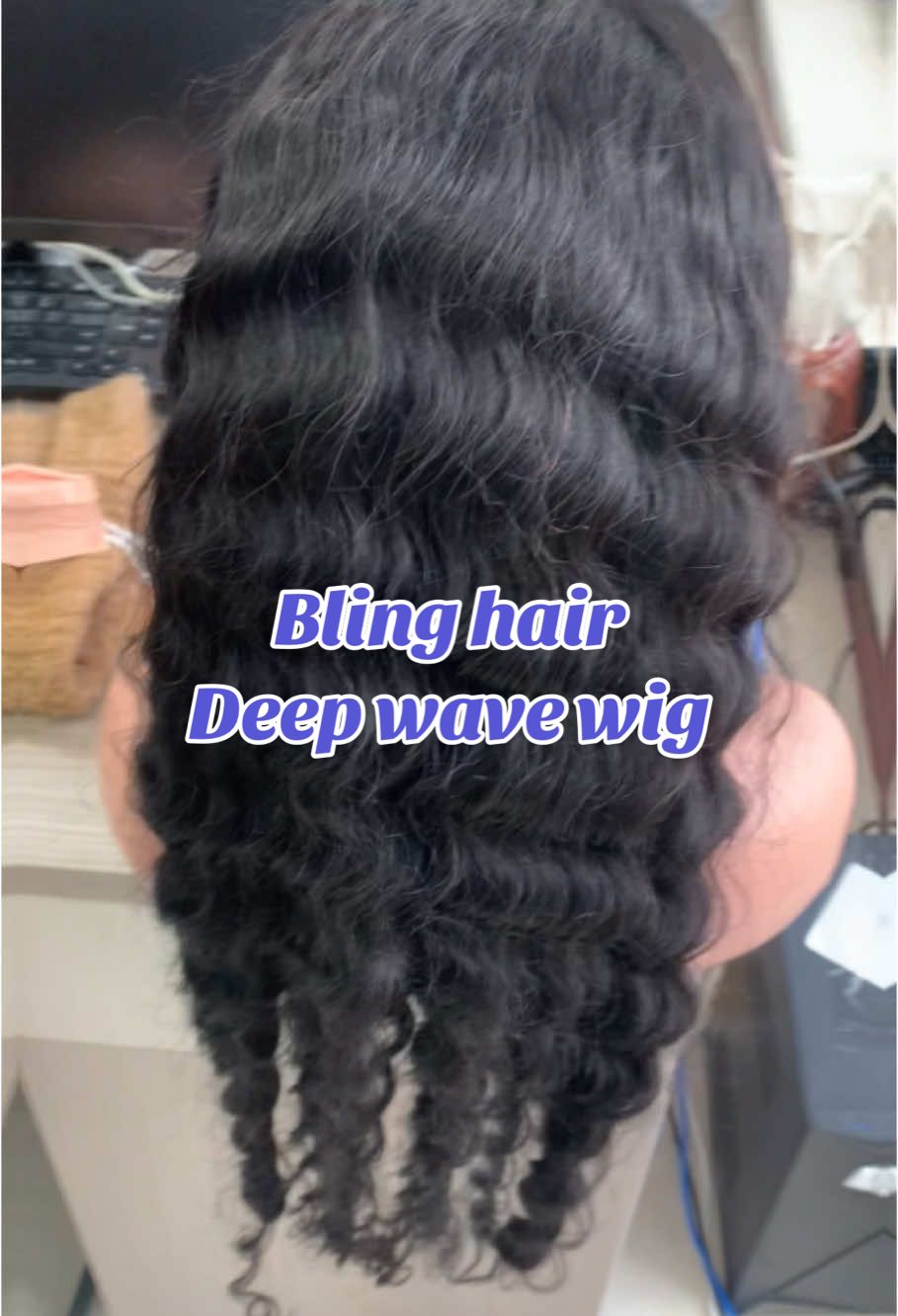 Bling hair deep wave wig #blinghair #blinghairbeautystore #humanhairwig #deepwavewig 