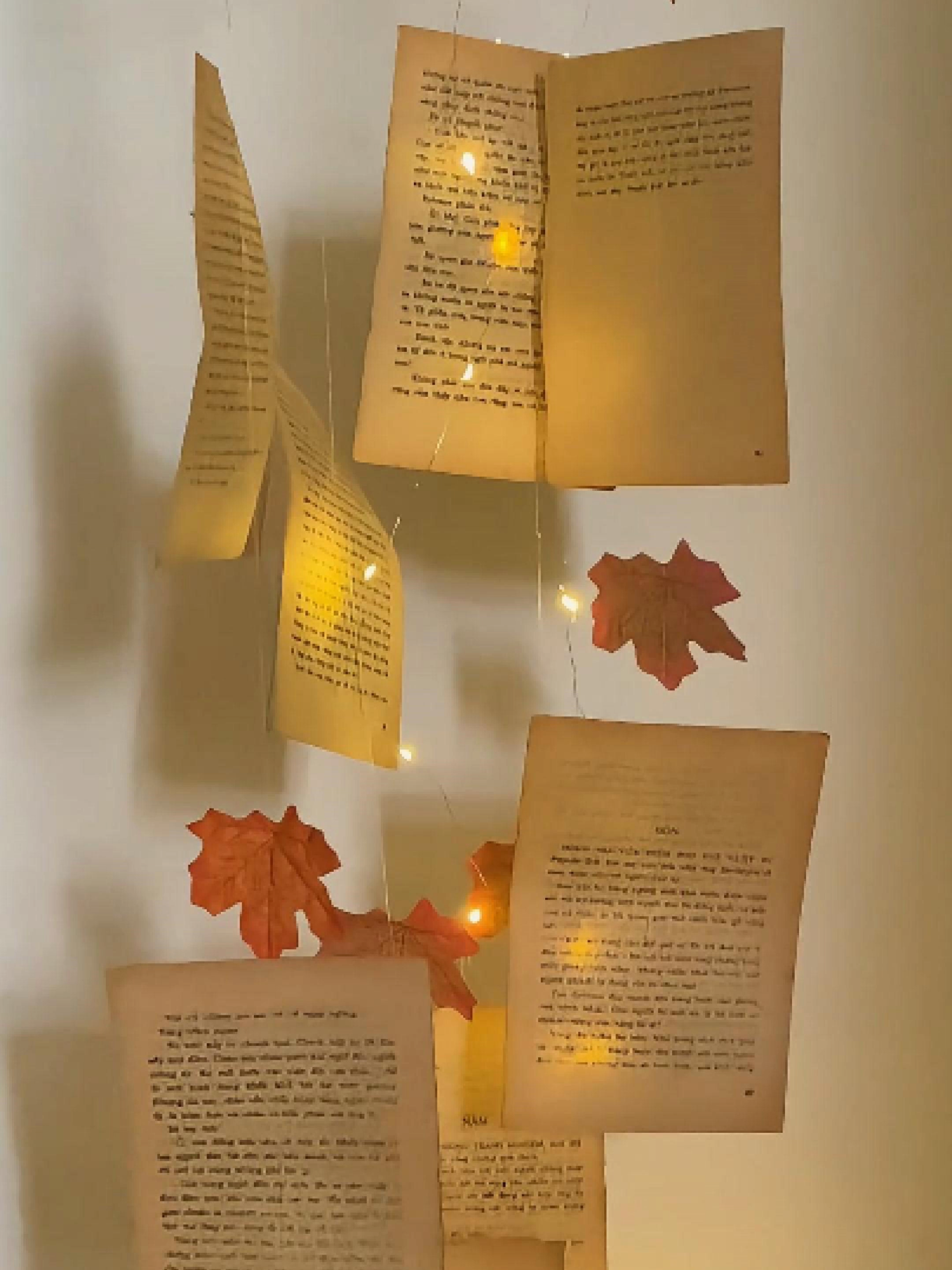 Decor góc nhỏ từ giấy báo cũ 🍂📜 #fyb #xuhuong #trending #decor #diy #handmade