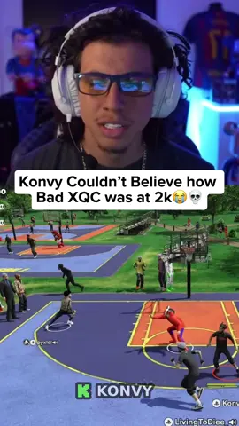 Konvy Couldn’t Believe how  Bad XQC was at 2k😭💀 #xqc #konvy #nba2k #fyp #viral 