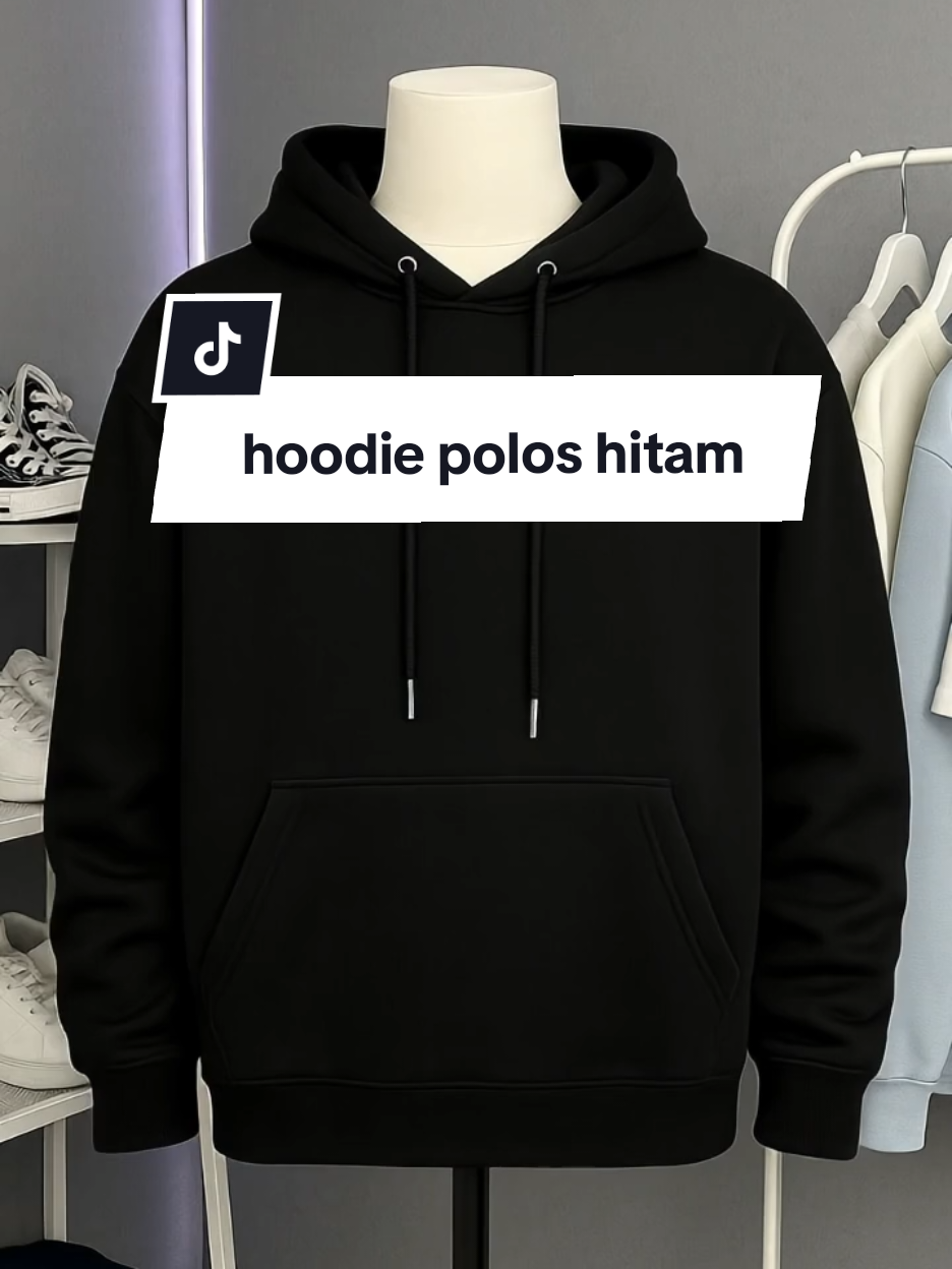 hoodie polos hitam#kerenbanget #polos #hitam #hoodie #murahbanget 