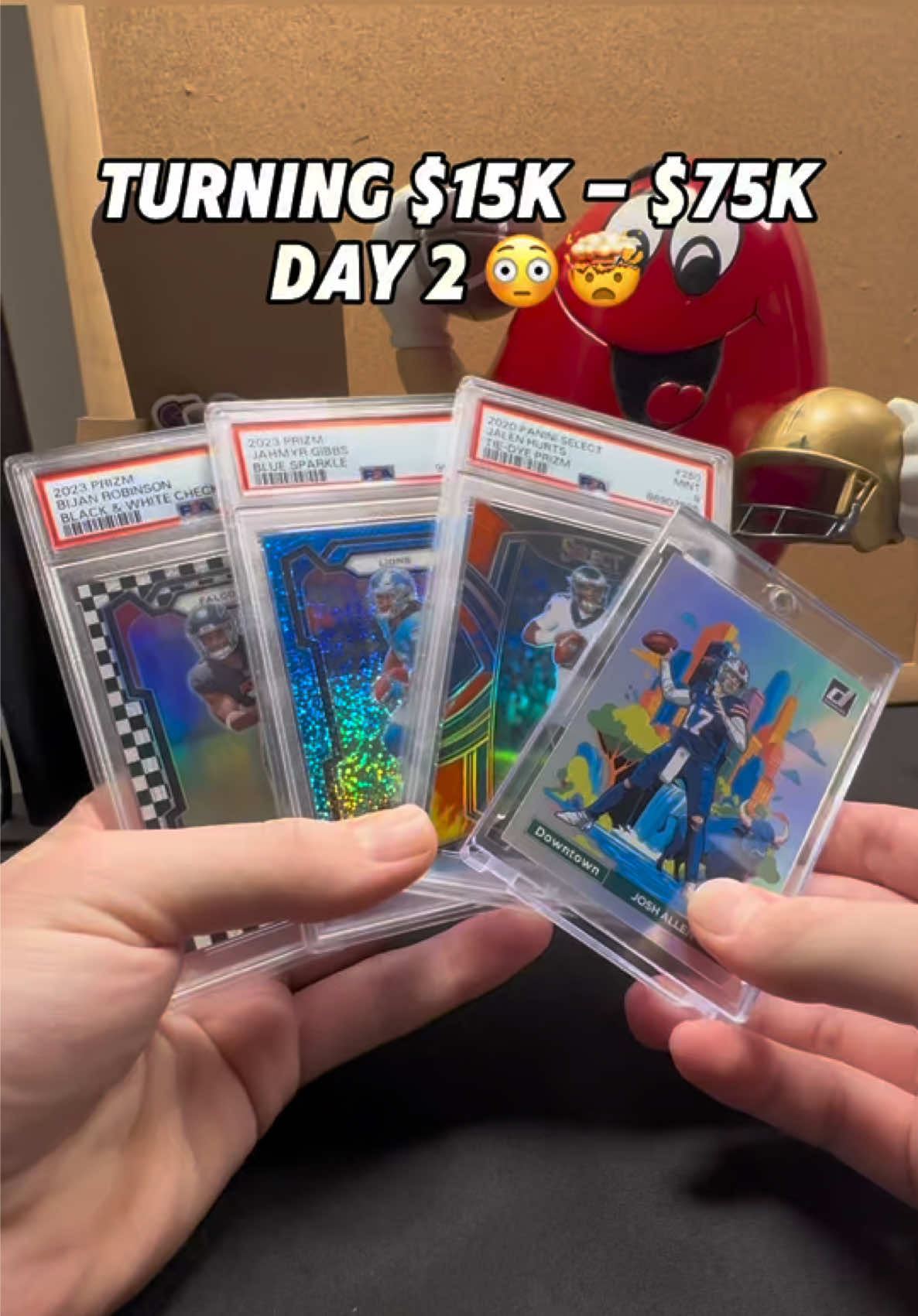 Day 2 : $15k -$75k (Sports cards) follow the journey 🙏🏼 #sports #sportscards #tradingcards #cards #fypage 