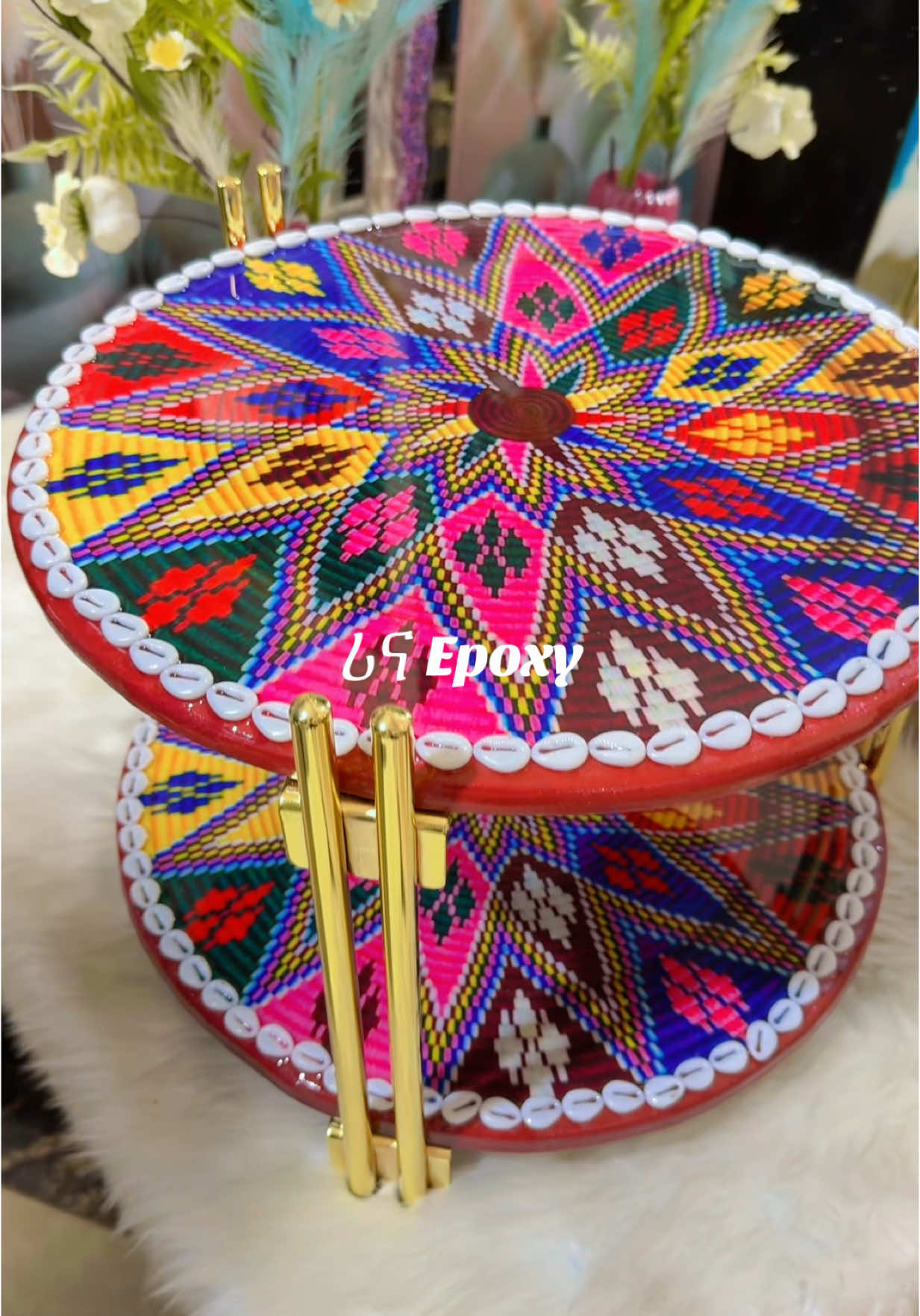 Order urs #ሪናepoxy #epoxyart #ረከቦት #culture 
