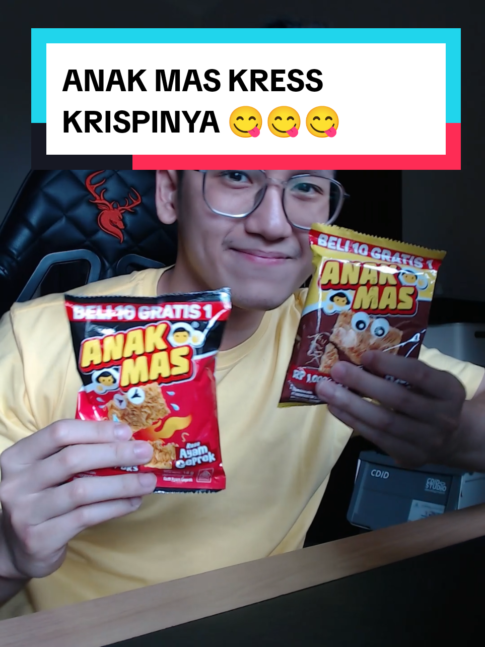 Setiap main Roblox, gua punya rahasia cheat sendiri 🎮 Cheatnya? Harus ada Anak Mas Ayam BBQ & Ayam Geprek 🤭 Snack baru yang seru dan bikin mood auto happy ✨ Bikin gua selalu siap lewatin tantangan Roblox 🔥 Yuk stock Anak Mas sekarang! #AnakMas #KresssKrispinya 