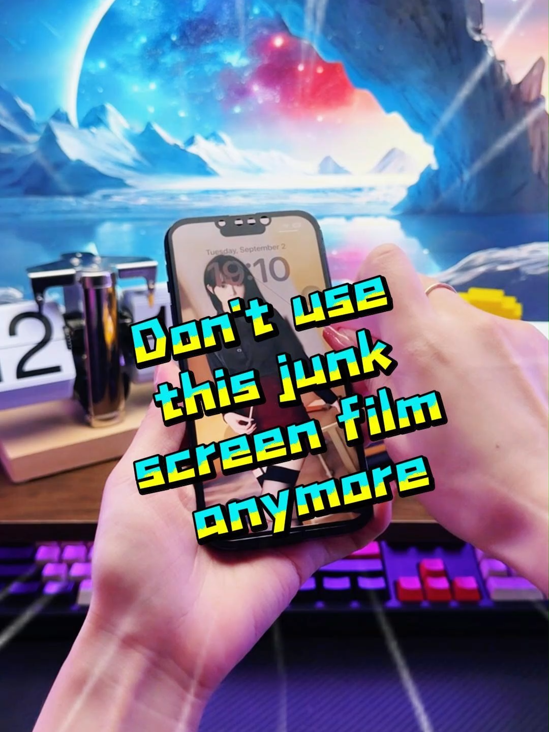 Shockproof, Drop-Proof, and Easier to Apply!#tiktokshoplabordaysale #screenprotector #fyp #onefish