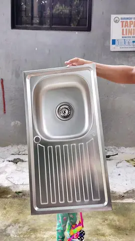 Matibay, maaasahan, at pangmatagalan yan ang hatid ng stainless steel na lababo.👍#lababo #stainlesssteel #kitchensink 