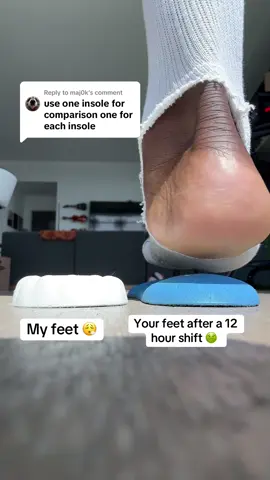 Replying to @maj0k Cloud insoles make my job so much easier on my feet 😮‍💨  They're so cheap and free shipping ✨‼️ #shoeinsoles #shoehack #cloudinsoles #feetcare #freeshipping 