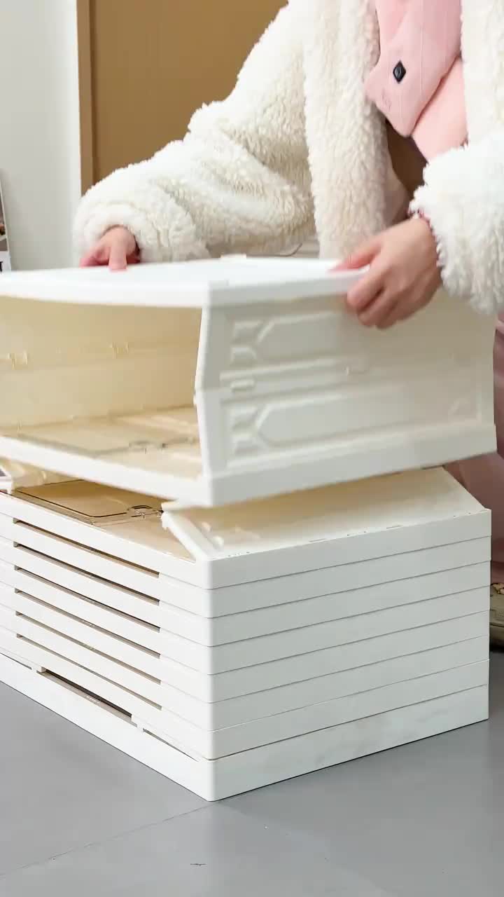 Tủ Giày Gấp Gọn Cao Cấp Nhập Khẩu VANDO Chất Liệu Nhựa PP , Tiện Lợi Tháo Lắp Dễ Dàng Bảo Hành 5 Năm Màu Trắng Sữa 