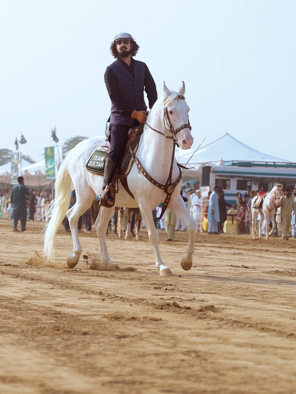 Chair Asian Equestrian Nezabazi Committee Sahibzada Sultan White Horse #SahibzadaSultan #Nezabazi #Horse #foryoupage #ChairAsianEquestrianNezabaziCommittee 