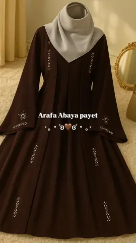 Abaya arafa payet🤎 #abayaturkey #abayagirls #promoguncang99 #foryoupage #bismillah 