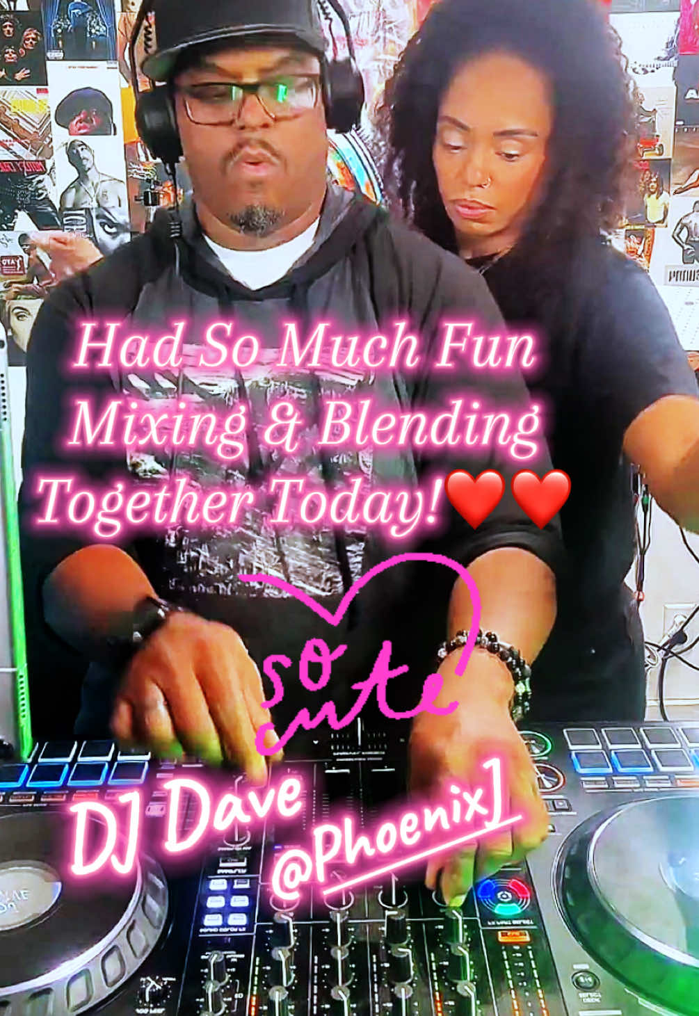 Had so much fun mixing & blending together today!!!❤️❤️❤️ @Phoenix J #djdave #tiktoklive #livehighlights 