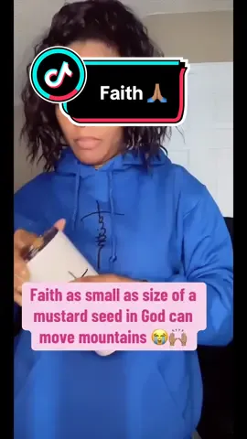 It’s not about the size of faith but who or what you’re putting your faith in. Faith in a great big God can move immovable obstacles because God can and God will do what’s impossible for us! All things are possible with Him! Let the church say amen! #faith #christiantiktok 