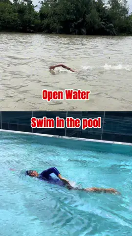 Bạn thích bơi ở hồ bơi hay tự nhiên? #swimming #votieulong #fyp 