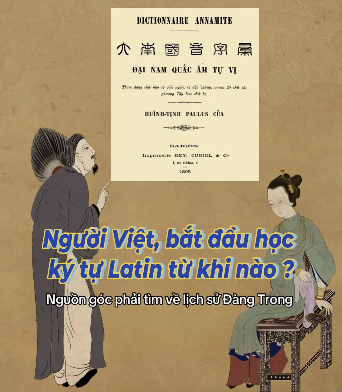 Chữ quấc ngữ giúp người Việt Nam tần lớp bình dân tiếp cận những thứ mà trước đó không hề mơ tới - văn học. #LanguageLearning #tiengviet #artist #vetranhnghethuat #lichsuvietnam 