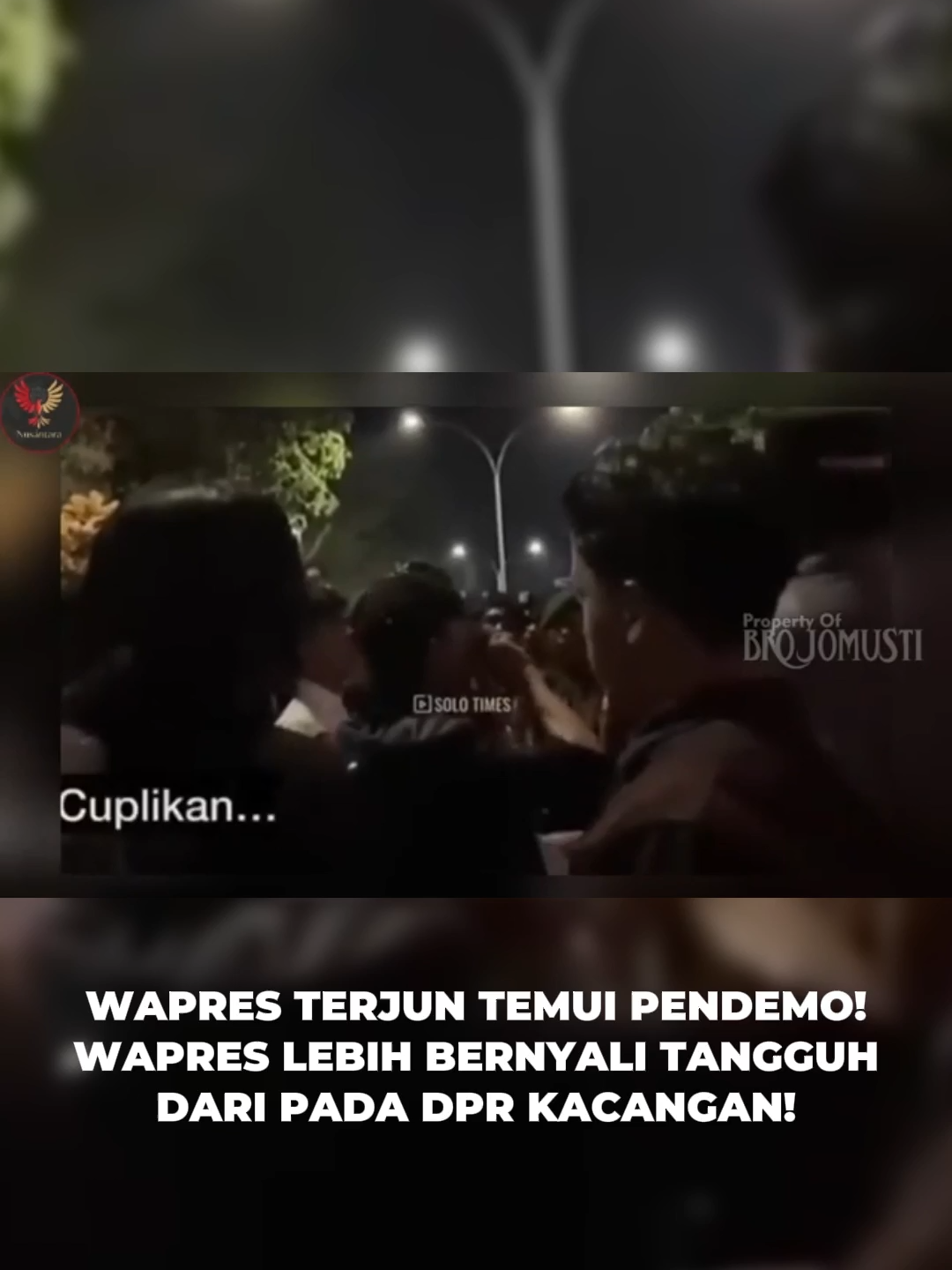 Wapres gibran Terjun temui pendemo #indonesia #wapres #foryou #gibranrakabuming #demo