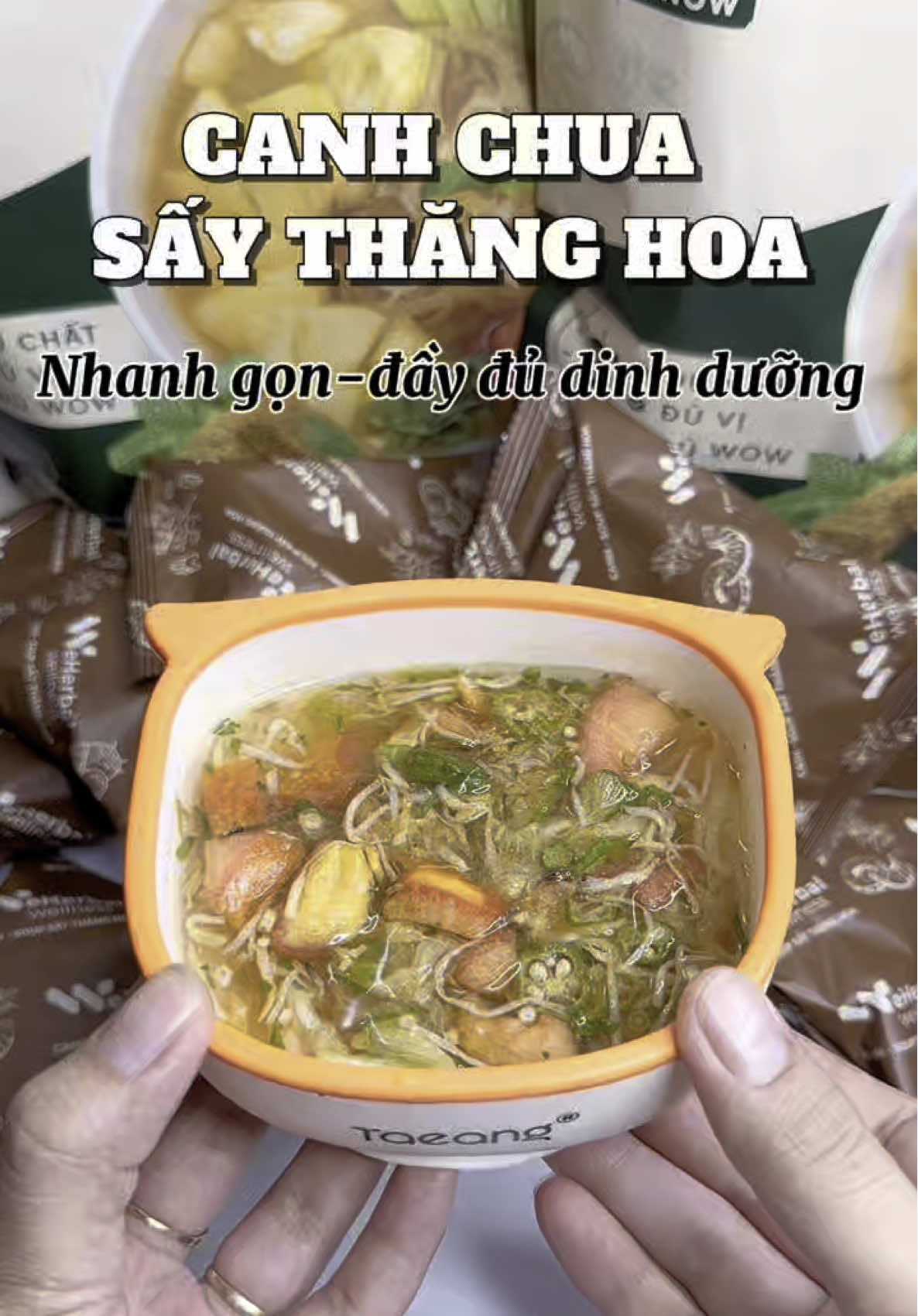 Chân ái cho mấy bà lười lười mà vẫn muốn ăn cơm canh nhà 😁 #canhchuasaythanghoa #canhchua #eherbal #hoameembun #review 