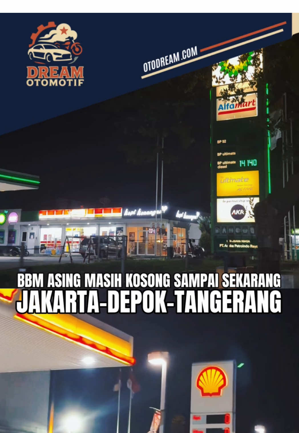 Sejumlah SPBU Shell & BP-AKR di Jabodetabek kembali alami kelangkaan BBM sejak akhir Agustus  Bensin kosong lebih dari seminggu, hanya solar yang tersedia. Sementara itu… SPBU Vivo masih lengkap dan jadi rebutan!  Apakah ini pertanda krisis BBM swasta makin parah? #BBM #Shell #BPAKR #KelangkaanBBM #SPBU    