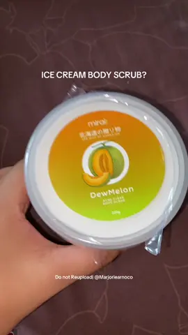 — Acne Clear Body Scrub this is one of my fav scent so far, hindi sya harsh sa skin and talagang nakakapag exfolliate sya! Must recco this Product of mirai 🌸❤️  #fyp #bodyscrub #icecreambodyscrub #skincareroutine #bodyscrubrecommendation 
