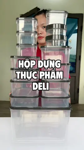 Hộp deli trong suốt đựg đồ nhìn đẹp mà sạch sẽ lắm #hopdungthucpham #hopnhuadungthucpham #giadungtienich #giadunggiadinh 
