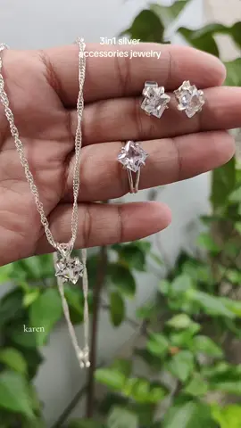 #diamond3in1set  #stainlesssteeljewelley  #nontarnishnonfade  #hypoallergenic 