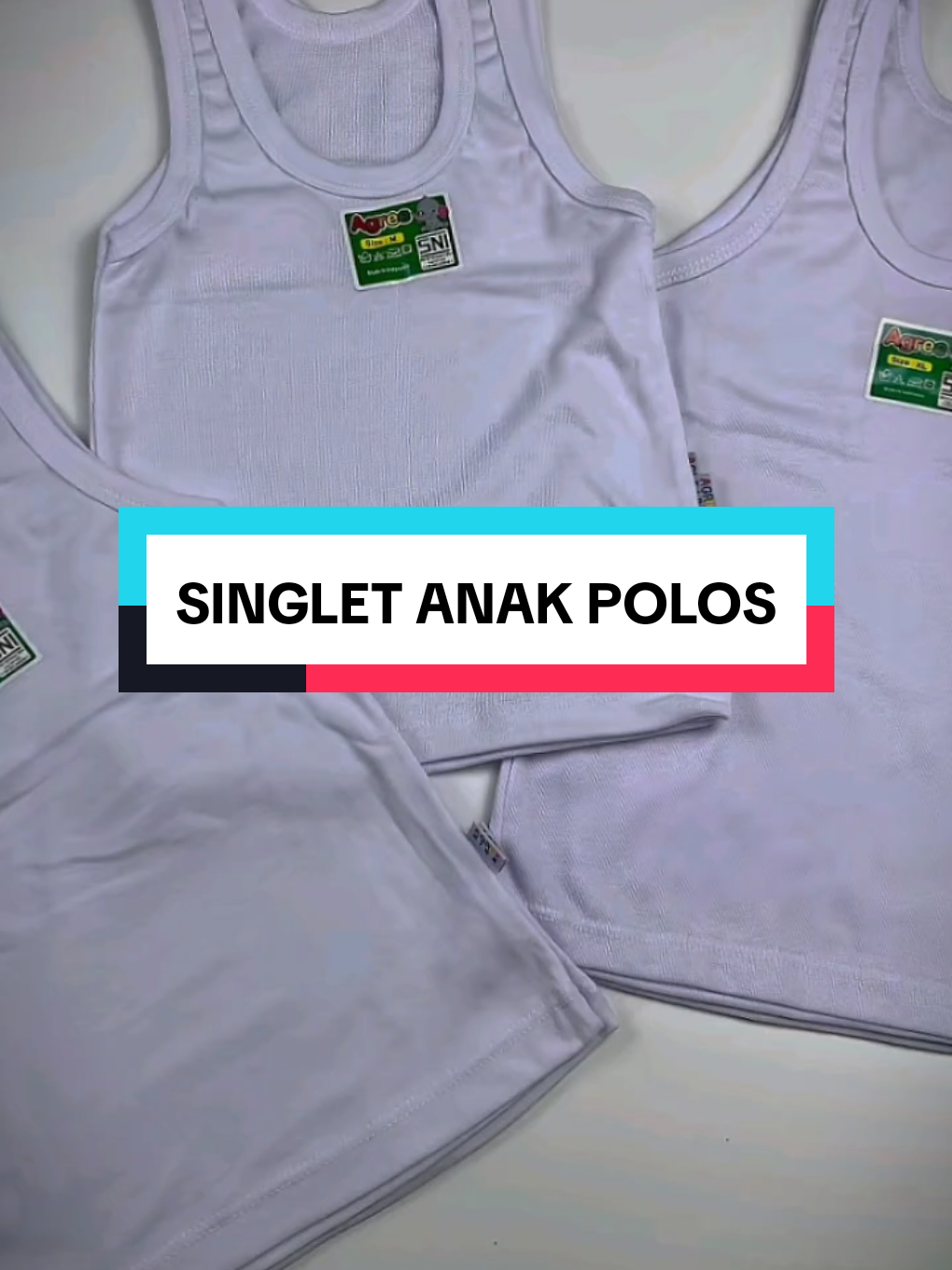 Singlet anak Polos Ready #fyp #singlet #kaos #kaosmurah 