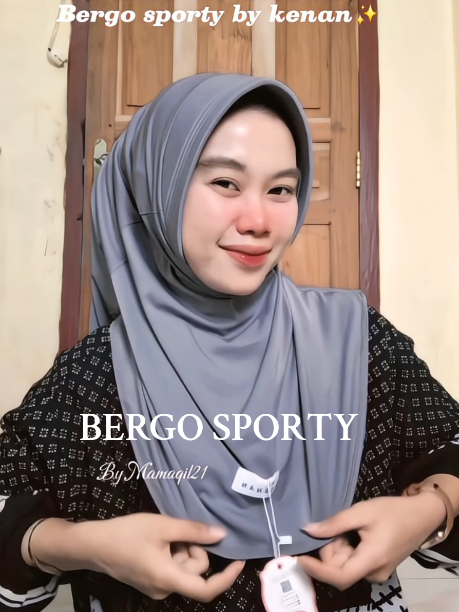 ini mahhh wajib punyaaa karena senyaman ituu🫶 warna best seller yg aku pake😍 #hijabbergo  #bergosporty  #kenanbergo 