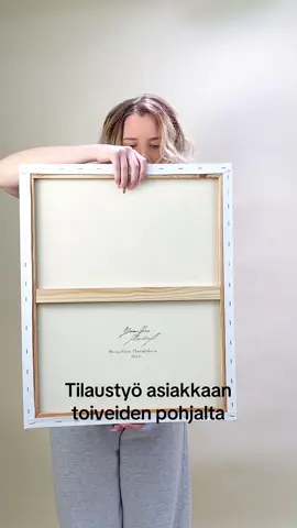 Tilaustyö asiakkaan toiveiden mukaan 🎨 maalattu akryylimaaleilla.  #luonto #taide #maisemamaalaus #wildlifeart #foryou 