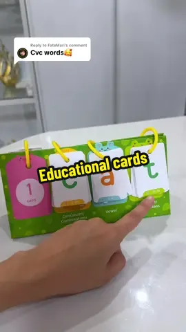 Replying to @FateMari effective way to teach your kids how to read and spell #educational #educationalcards #reading #forkids #phonics 
