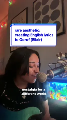 when you love Gorof (Elixir) so much you make an english cover! 😌🎵 the original song is called Gorof (Elixir) by Dur Dur Band ft Sahra Dawo they are a Somali band. this is not a direct lyric translation btw, just based on vibes 😌 shout out to my producerz @Ash Kurz and @Eve’s Flower Garden you guys are da best 🩵 #rareaesthetic #gorofelixir #nostalgia #english #guitar 