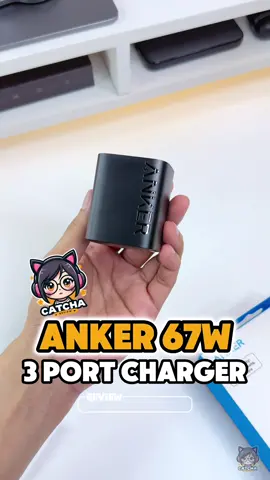 หัวชาร์จเร็ว Anker 67W ชาร์จอุปกรณ์พร้อมกันได้ 3 อุปกรณ์ มีทั้งช่อง USB-C 2 ช่อง รองรับชาร์จเร็วสูงสุด 67W และ USB-A 22.5W  #ankercharger  #หัวชาร์จเร็ว  #หัวชาร์จanker  #หัวชาร์จไอโฟน  #ป้ายยาgadget 