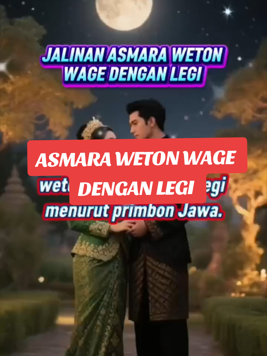 ASMARA WETON WAGE DENGAN LEGI  #wetonwage #wetonlegi #wetonjawa  #primbonjawa  #viraltiktok 