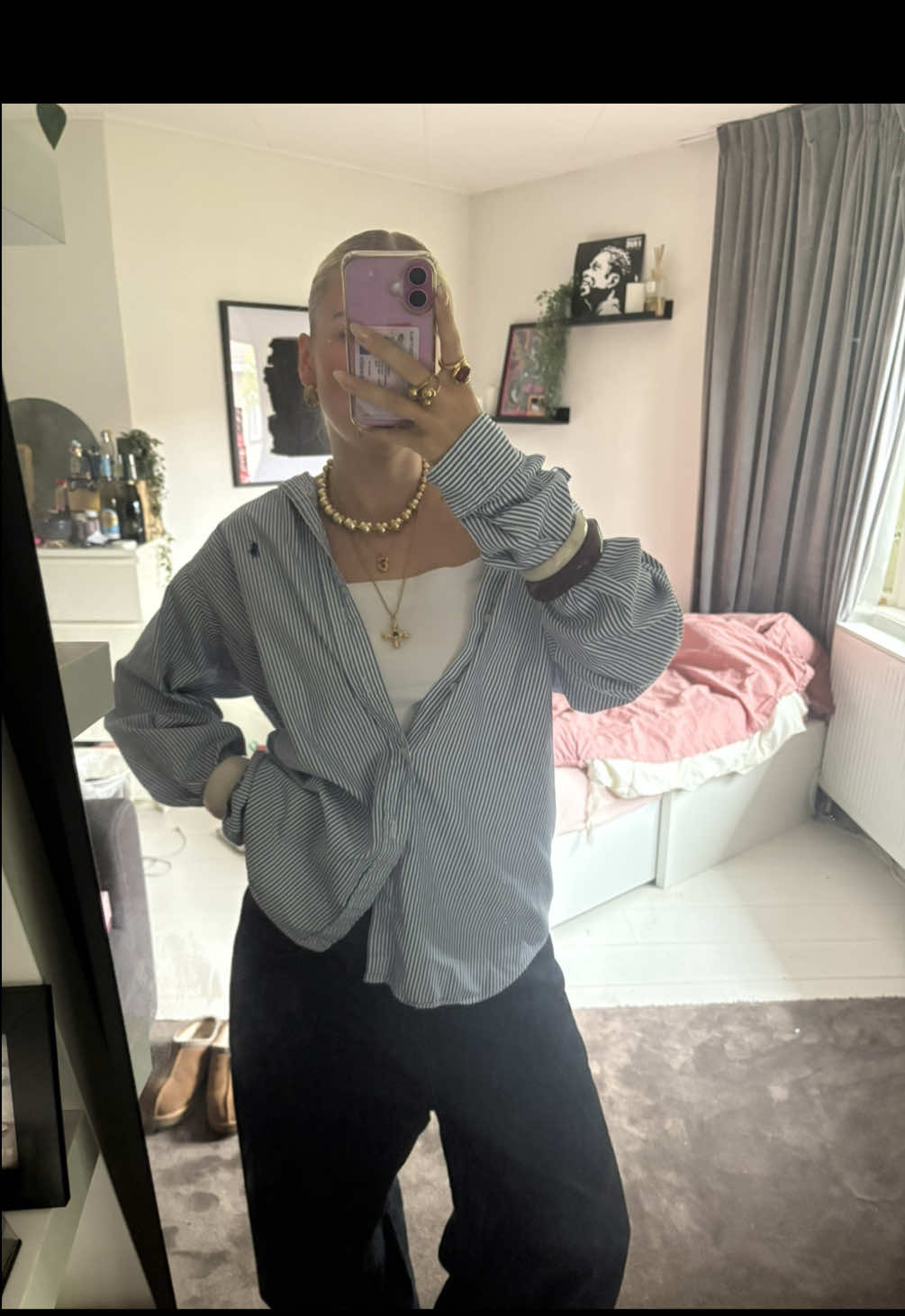 kleine fit check voor amsterdam 💙 sieraden @GOLDEN ECHO 💘 #gekregen 