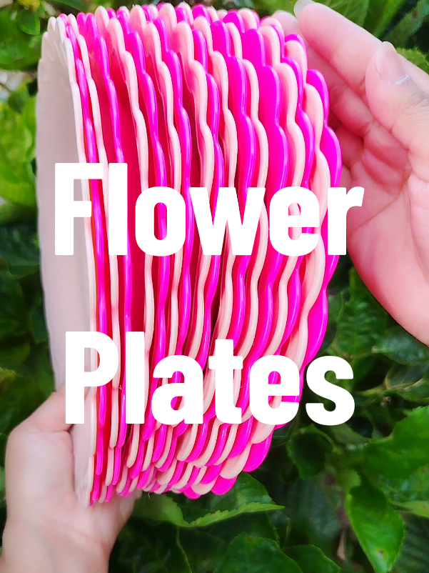 Flower plates 12 Pcs Set 🌸 Plato for handaan or pang-regalo tuwing birthday, kasal or Christmas. #plato #floralplates #unbreakableplates #christmasgifts #snackplate 