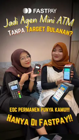 Mini ATM Tanpa Target Bulanan? Ya Fastpay Jawabannya! 🤔 Kamu pikir jadi agen mini ATM ribet & harus kejar target tiap bulan? Faktanya, banyak agen gagal penuhi target bank → gak bisa layani transaksi lagi 😓 👉 Dengan Fastpay: ✅ Transfer, setor & tarik tunai ke 120+ bank nasional & daerah ✅ Pilihan EDC Android atau EDC Saku sesuai kebutuhan ✅ Tanpa target bulanan, usaha bebas kamu yang atur 🔥 Saatnya warungmu naik kelas jadi Mini ATM 24 jam. Jadi agen Fastpay sekarang → cuan lancar, bebas tanpa tekanan! #fastpay #loketfastpay #juraganfastpay #AndalanAgenIndonesia #AplikasiAndalanAgen