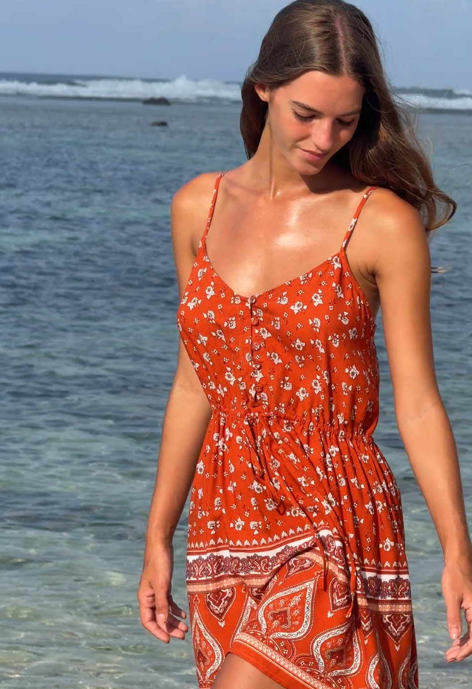 boho bloom strap beach dress❤️‍🔥🫦🍒#berlook #berladies #newin #ootdfashion #beachdress 