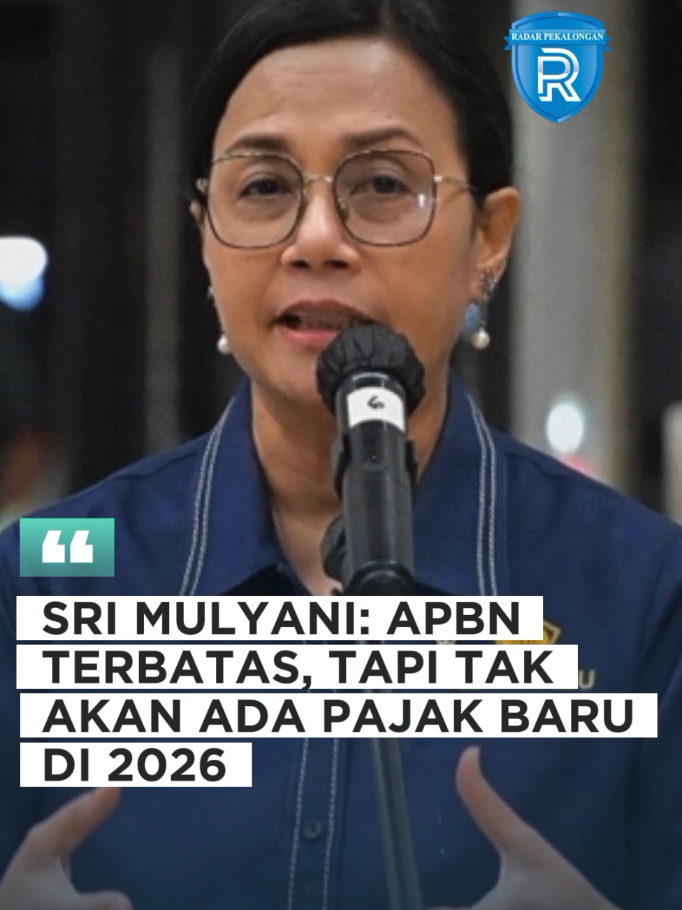 Sri Mulyani: APBN Terbatas, Tapi Tak Akan Ada Pajak Baru di 2026 #fyp #srimulyani #pajak #apbn #pajakindonesia 