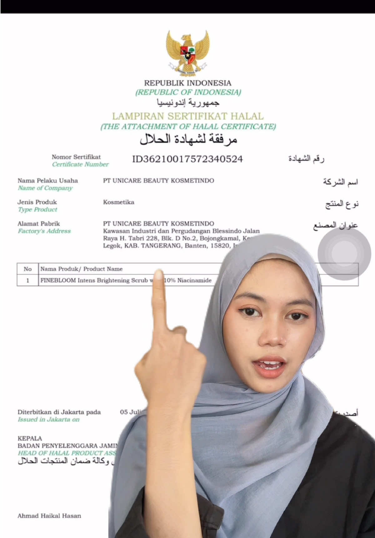 Membalas @tata takut pake scrub fine bloom karna bingung karna kehalalannya? sini sini kita kasih tau 😍 #glowingskin #fyp #finebloom #promoseruweekend #finebloombodycare 