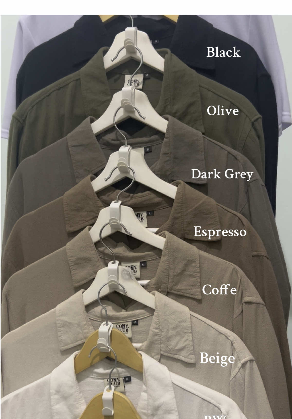 8 pilihan warna clean outfitmu🫰gass co sebekum kehabisan #kemeja #outfitideas #kemejapria #kemejacowok 