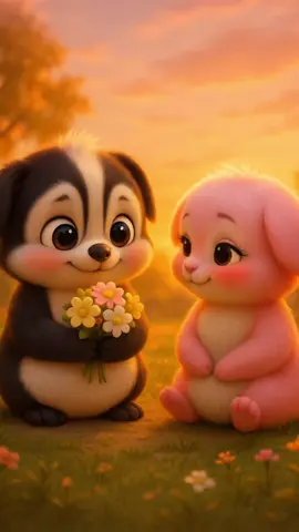 POV: when your crush showed up second time with flowers 🌸🐾💕 Part2 #wuffoo #cutecouples  #lovegoal  #viralvideos  #petlove 