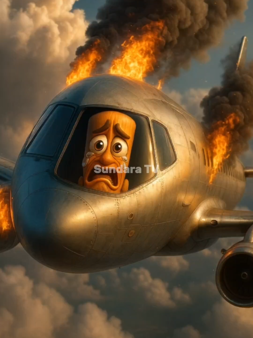 Pesawat tungtung sahur terbakar #anomali #fyp #tungtungsahur #anomaly #brainrot 