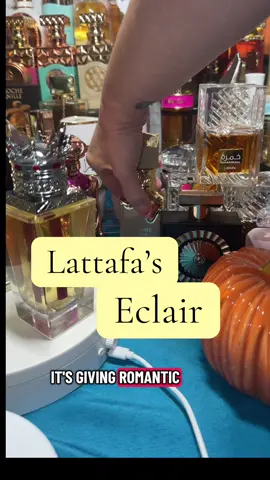 Eclaire was launched in 2024. Top notes are Caramel, Milk and Sugar; middle notes are Honey and White Flowers; base notes are Vanilla, Praline and Musk.@LATTAFA USA #perfumetok #perfumecollection #gourmandperfume 