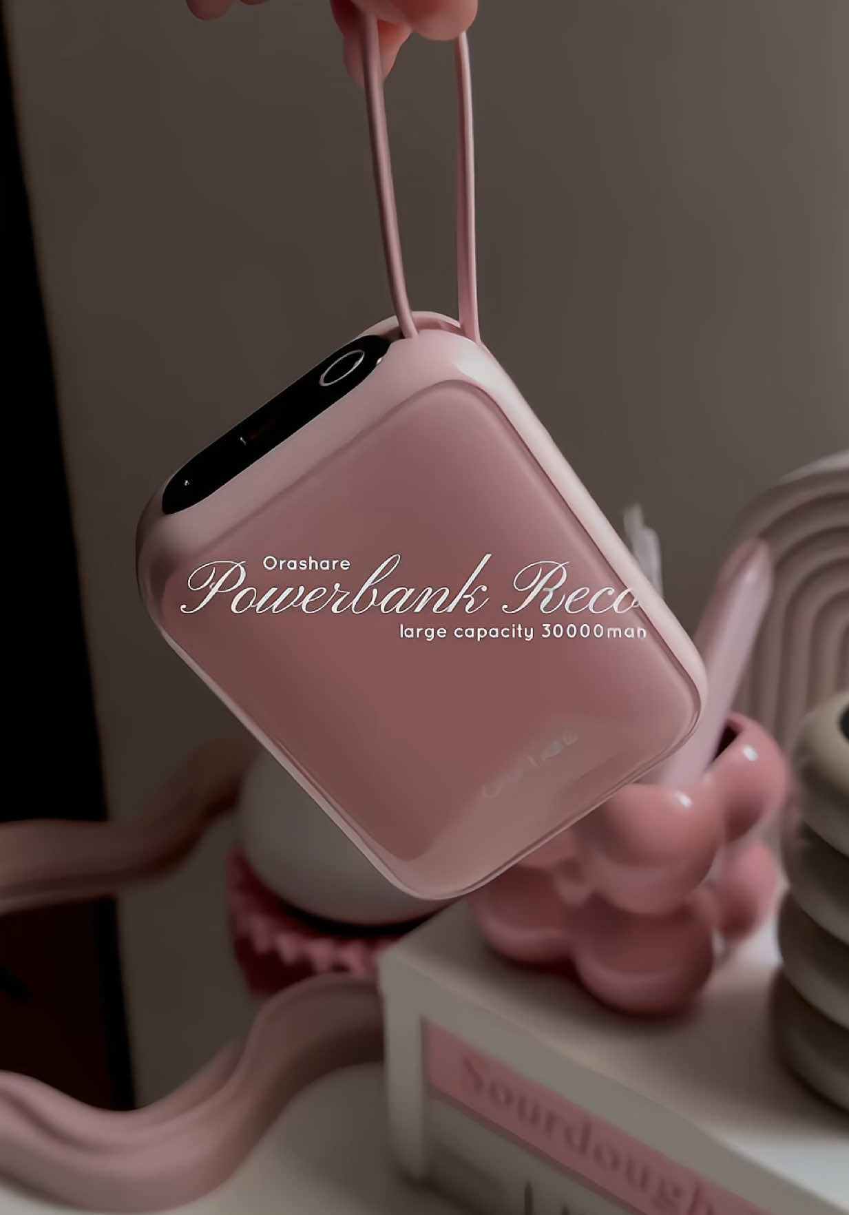 cutest and strong orashare 30000mAh powerbank 💓💫 #orashare #orasharepowerbank #orasharepcm30  #fastcharging #powerbank 📍Orashare PCM30 30000mAh Powerbank Small Built In Dual Cable 22.5W Fast Charge For School Or Rainy