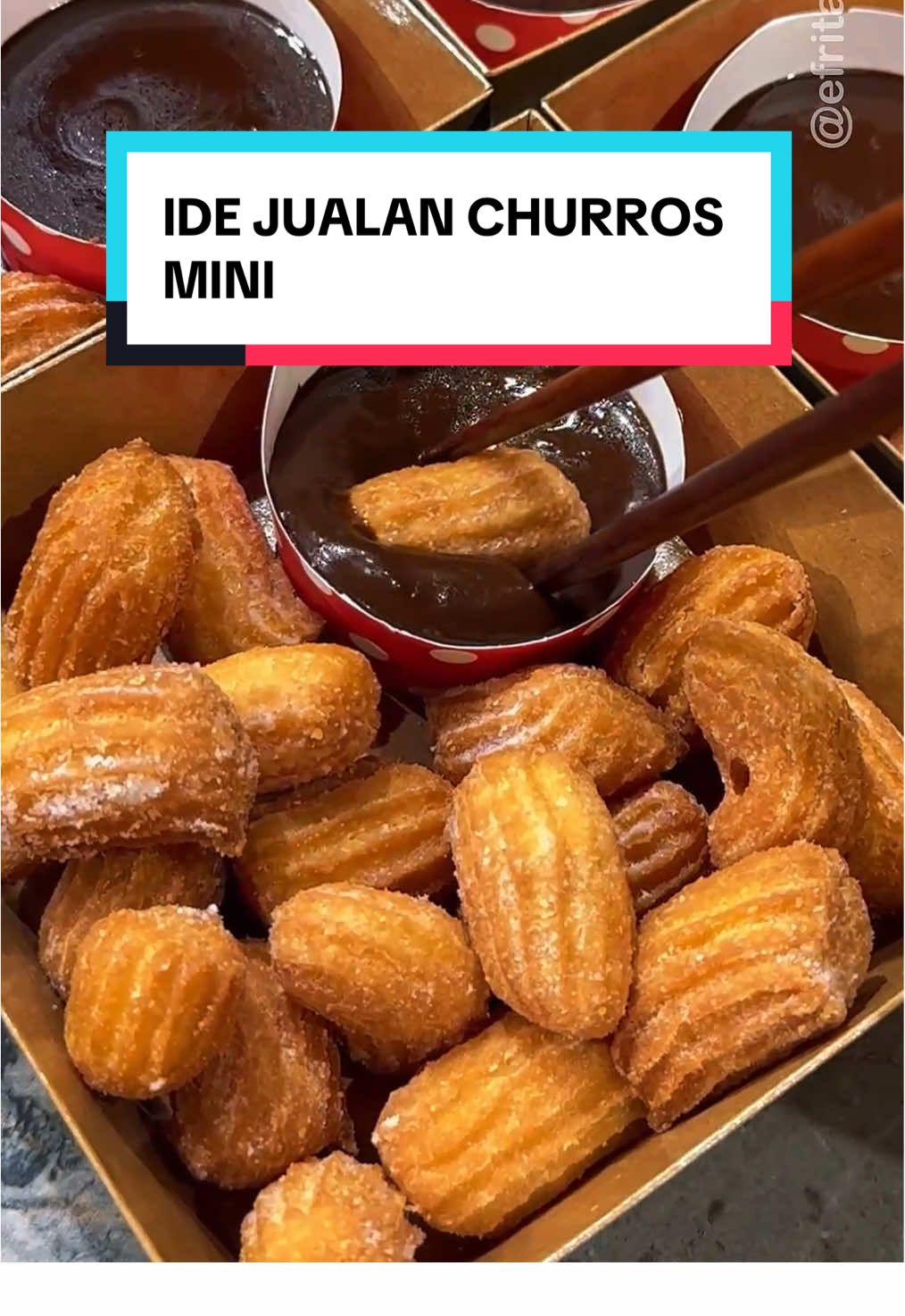 Membalas @_zaanisa ide jualan churros mini #racunefrita #fyp #idejualan #cemilansimple #jajanantiktok 