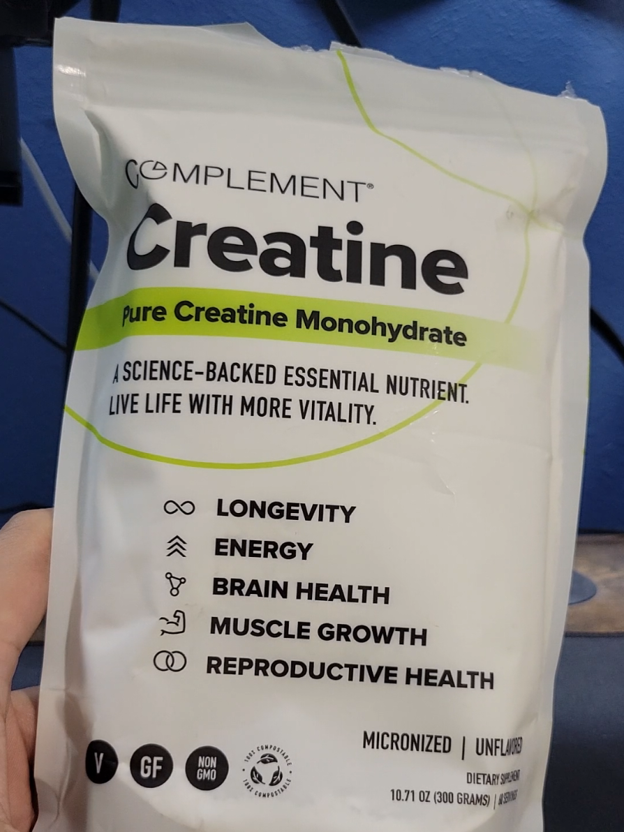 Complement Micronized Creatine Monohydrate Unflavored 😁 in my experience  my energy levels improved 🙂‍↕️ Do your own research 🧐 #Creatine #creatinepowder #creatinemonohydrate #micronizedcreatine 
