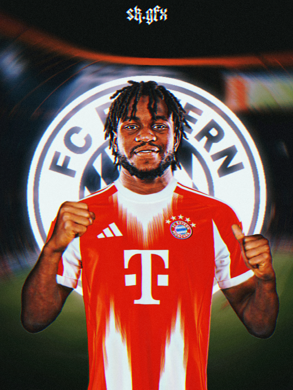 Ademola Lookman Kitswap Design to FC Bayern Munich. Follow for daily design tutorials 📲. Subscribe my YouTube channel (Link in bio) for bigger length content 📹. | #SportsDesign #FootballDesign #FcBayern #AdemolaLookman #MiaSanMia 