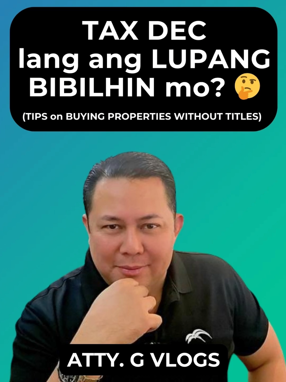 TAX DEC lang ang LUPANG BIBILHIN mo? 🤔 (TIPS on BUYING PROPERTIES WITHOUT TITLES) #attyg  #legaltips  #realestate  #taxdeclaration #taxdec 