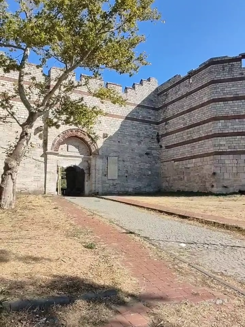 The Gate of Istanbul City Wall where Fatih Sultan Mehmet entered the city after the conquest of Istanbul #History #ottoman 