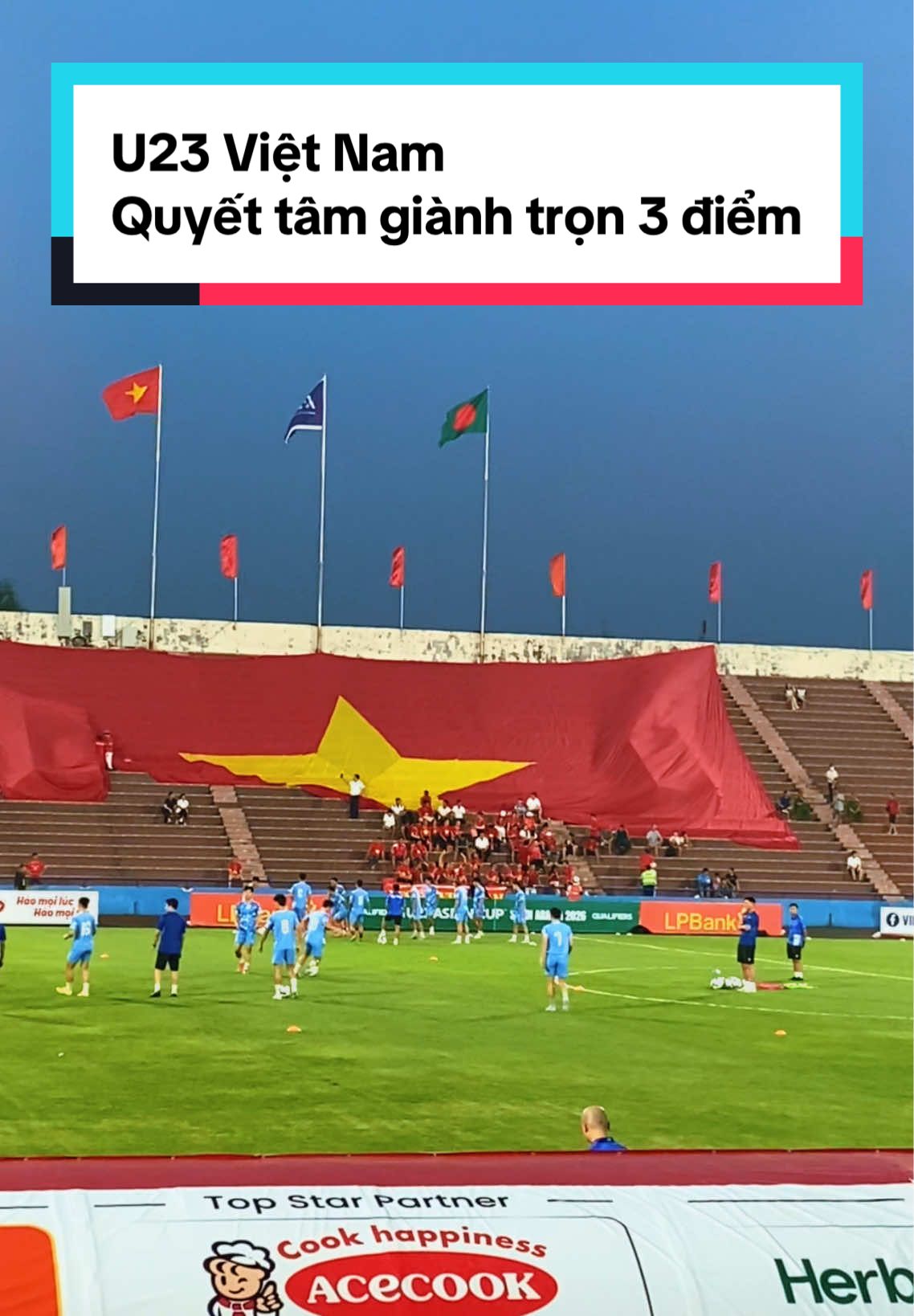 Khởi đầu thuận lợi nhé U23 Việt Nam ơi ❤️🇻🇳 #afcu23asiancup #vietnam #bangladesh #fptplay 