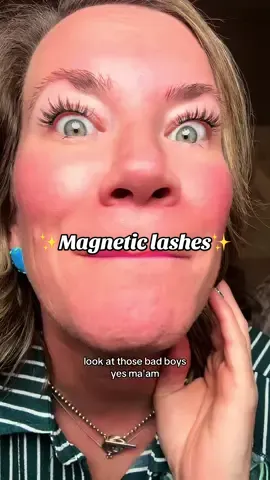 I’m SO excited!! Magnetic lashes DO work for me!!😍🙌🏻 #magneticlashes #diylashes #beautyhack #momsover30 #lashesathome 