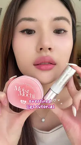 overlined lips tutorial🩷✨ #barenbliss #barenblissid #joyfulcleanbeauty #breakthemattelimit #mochiblush 
