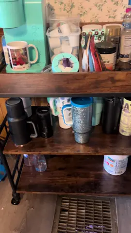 3 Tier Bar Cart #barcart #coffeebar #rollingisland 